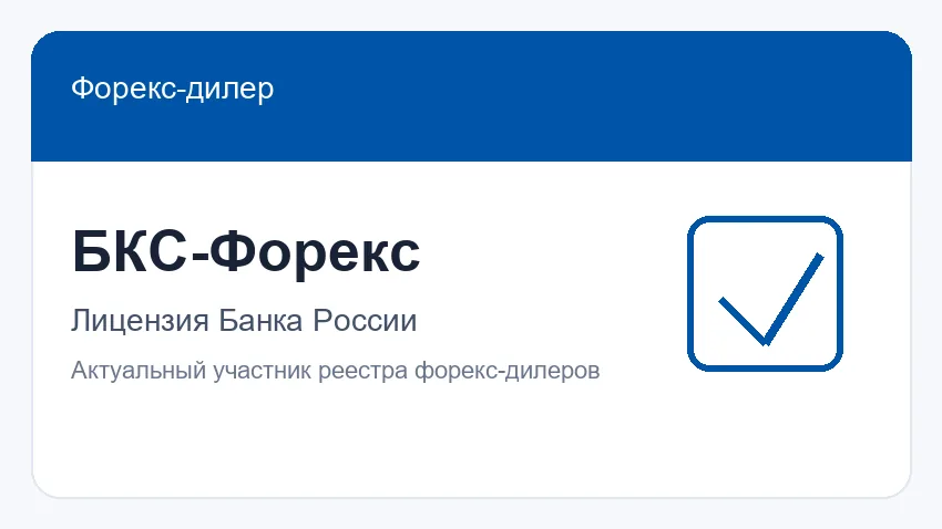 БКС-Форекс — лицензия Банка России БКС-Форекс — форекс-дилер с лицензией Банка России